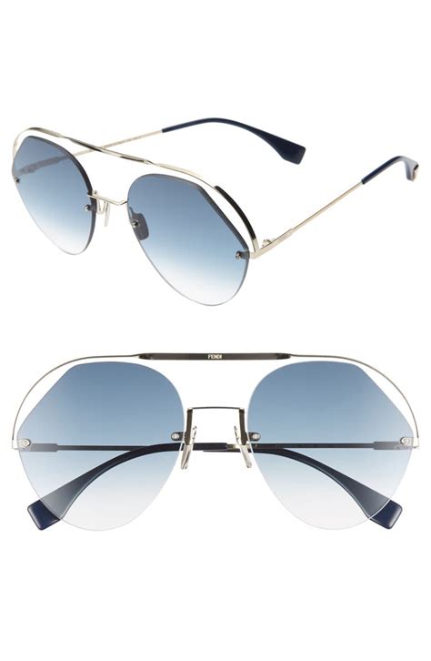 fendi aviator sunglasses price|fendi rimless sunglasses.